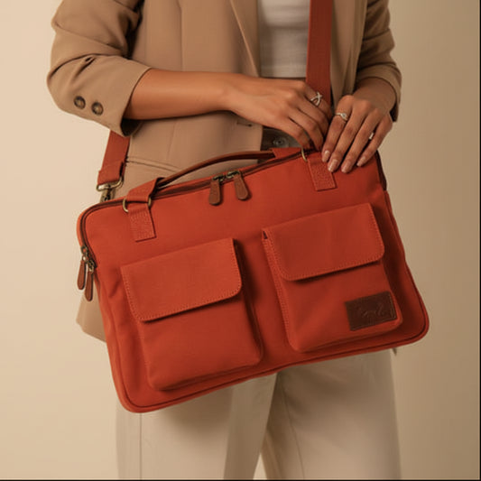 Cleveland Laptop Sleeve Bag for Men & Women Orange