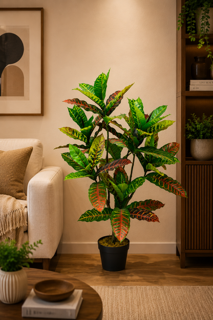 Artificial Codiaeum 39.37-Inch Faux Plant