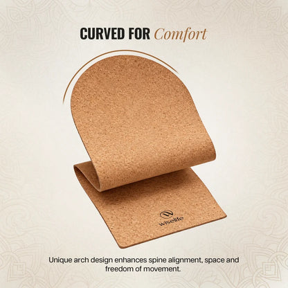 Premium Cork & Natural Rubber Yoga Mat - 6mm Arch Classic Shaped
