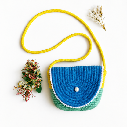 Handcrafted Cotton Crossbody Sling Bag
