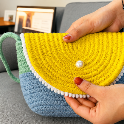 Handcrafted Cotton Crossbody Sling Bag
