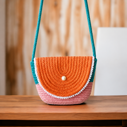 Handcrafted Cotton Crossbody Sling Bag