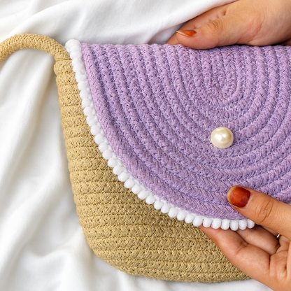 Handcrafted Cotton Crossbody Sling Bag