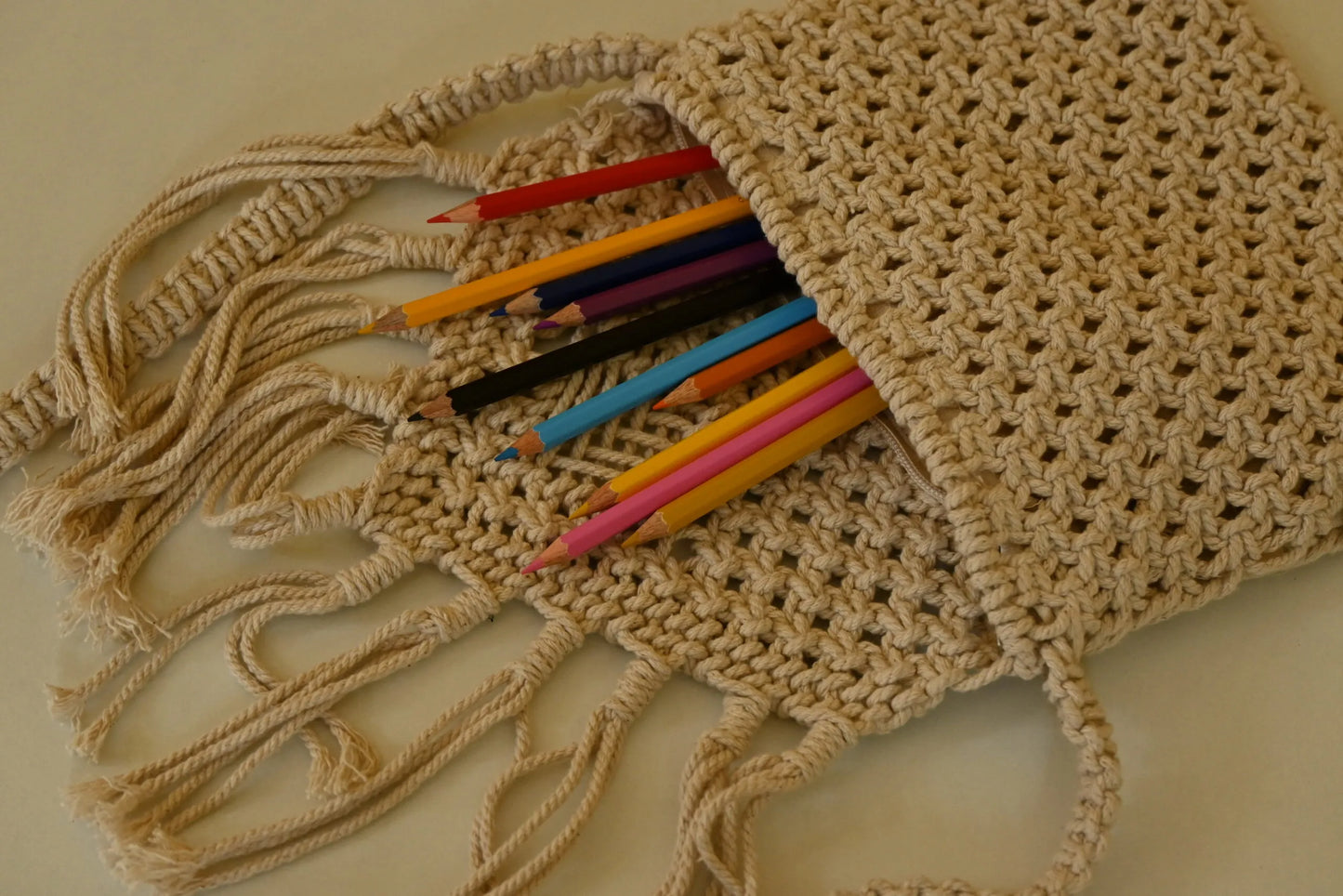 Handmade Macramé Crossbody Bag