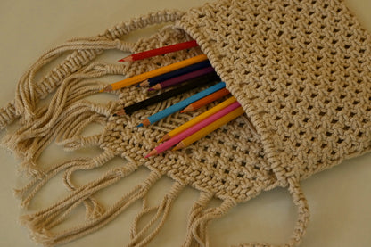 Handmade Macramé Crossbody Bag