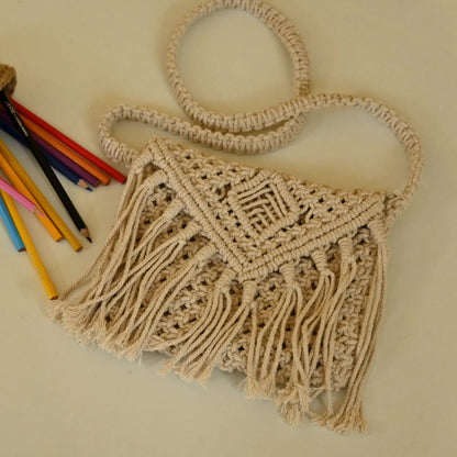Handmade Macramé Crossbody Bag