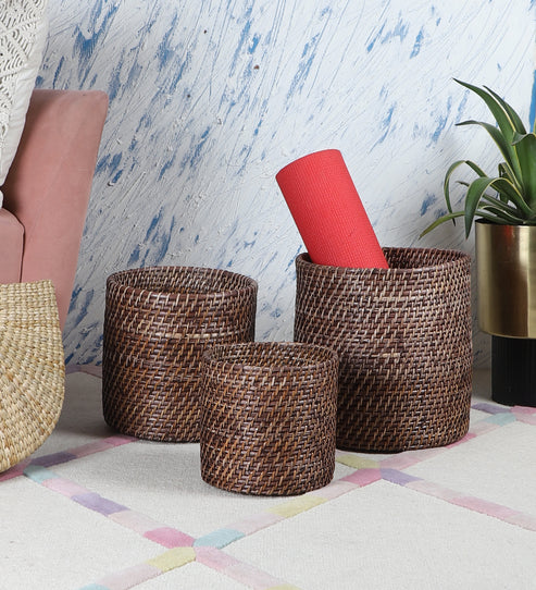 Mahika Handcrafted Rattan Planter