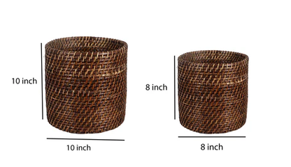 Mahika Handcrafted Rattan Planter