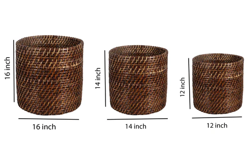 Mahika Handcrafted Rattan Planter