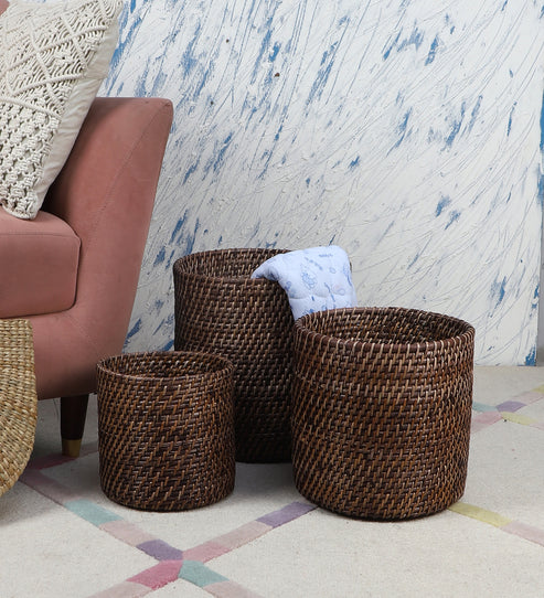 Mahika Handcrafted Rattan Planter
