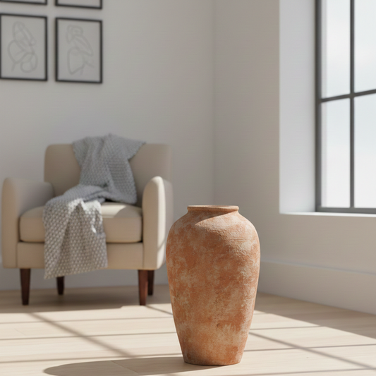 Epic Daulat Terracotta Jar – Rustic Mediterranean Statement Piece for Home And Garden 26″, 30″ & 36″