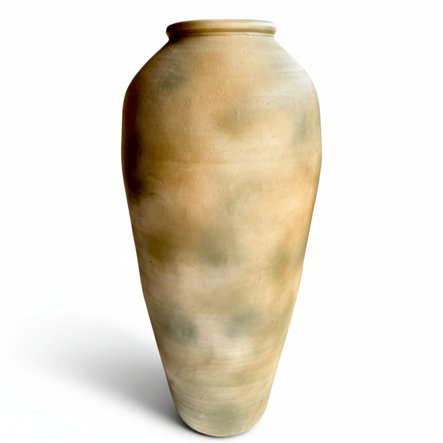 Darbhanga Terracotta Tadelakt Vase – Handcrafted Moroccan Statement Decor 26″, 30″ & 36″