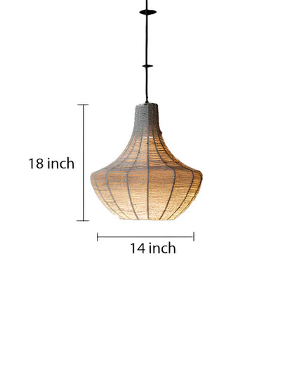 Handcrafted Raffia Natural Pendant Light Devil