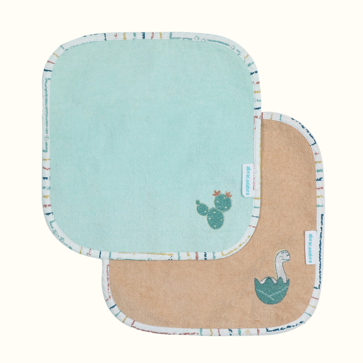 Face Washers - D for Dino Print (Set of 5)