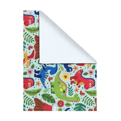 Printed Dino Kids Room Dhurrie Carpet Rug Runner Floor Mat for Living Room