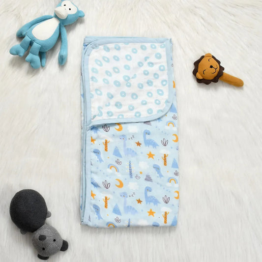Sovana Dinoland 6-Layer Reversible Muslin Blanket