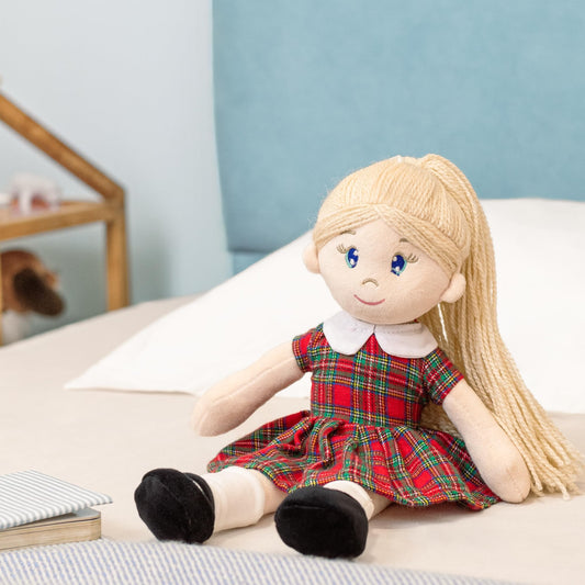 Mirada Classic School Girl Rag Doll Plush Toy – 38cm