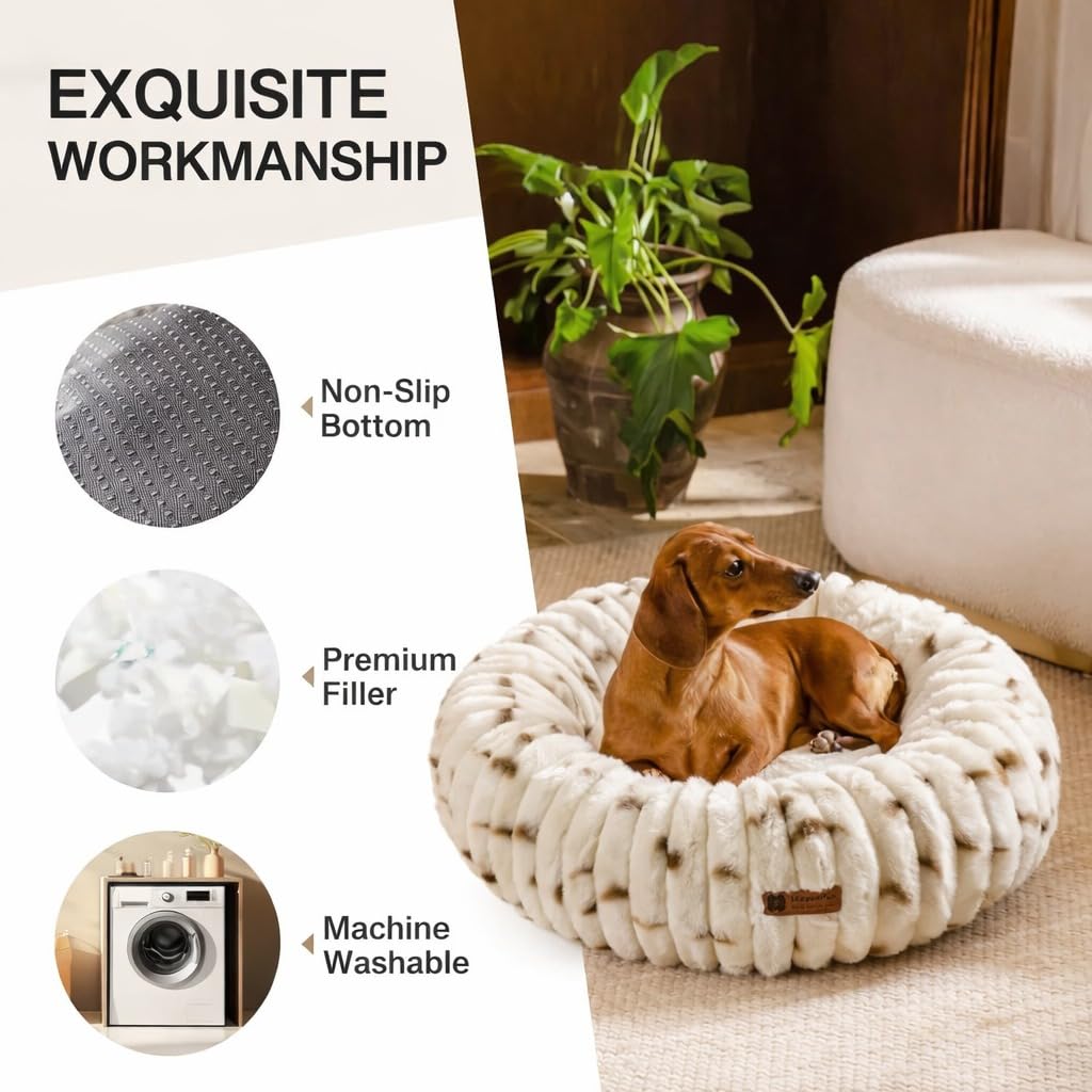 Premium Calming Donut Pet Bed | 55cm