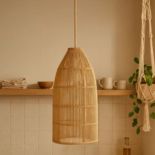 Durga Bamboo Rattan Hanging Light