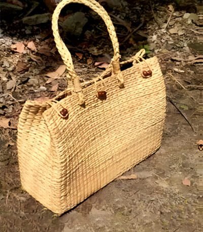 Handwoven Kauna Fiber Tote Bag – Eco-Friendly & Stylish