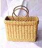 Kauna Bag – Handwoven Eco-Friendly Bag with Bamboo Handles 13″ x 5″ x 11″