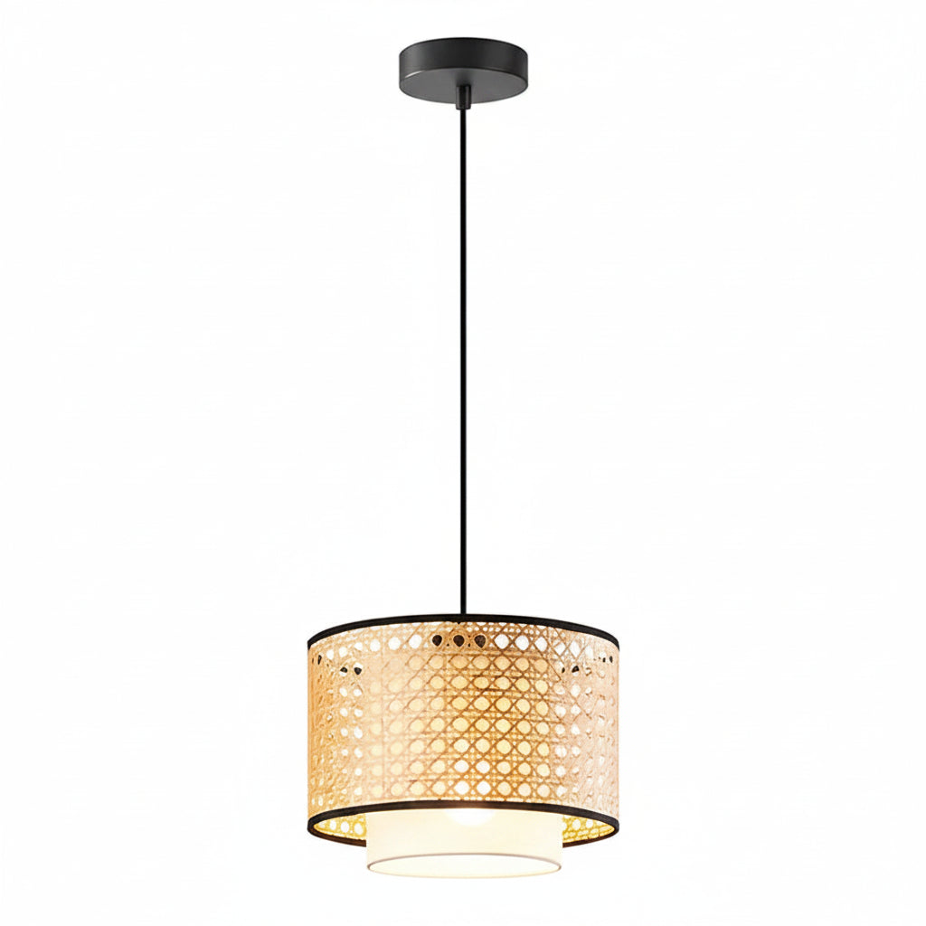 Erish Wicker Rattan Hanging Light