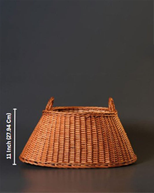 Eco-Friendly Kashmiri Willow Basket with Handles – Handwoven And Sustainable – 21″ X 11″ X11″