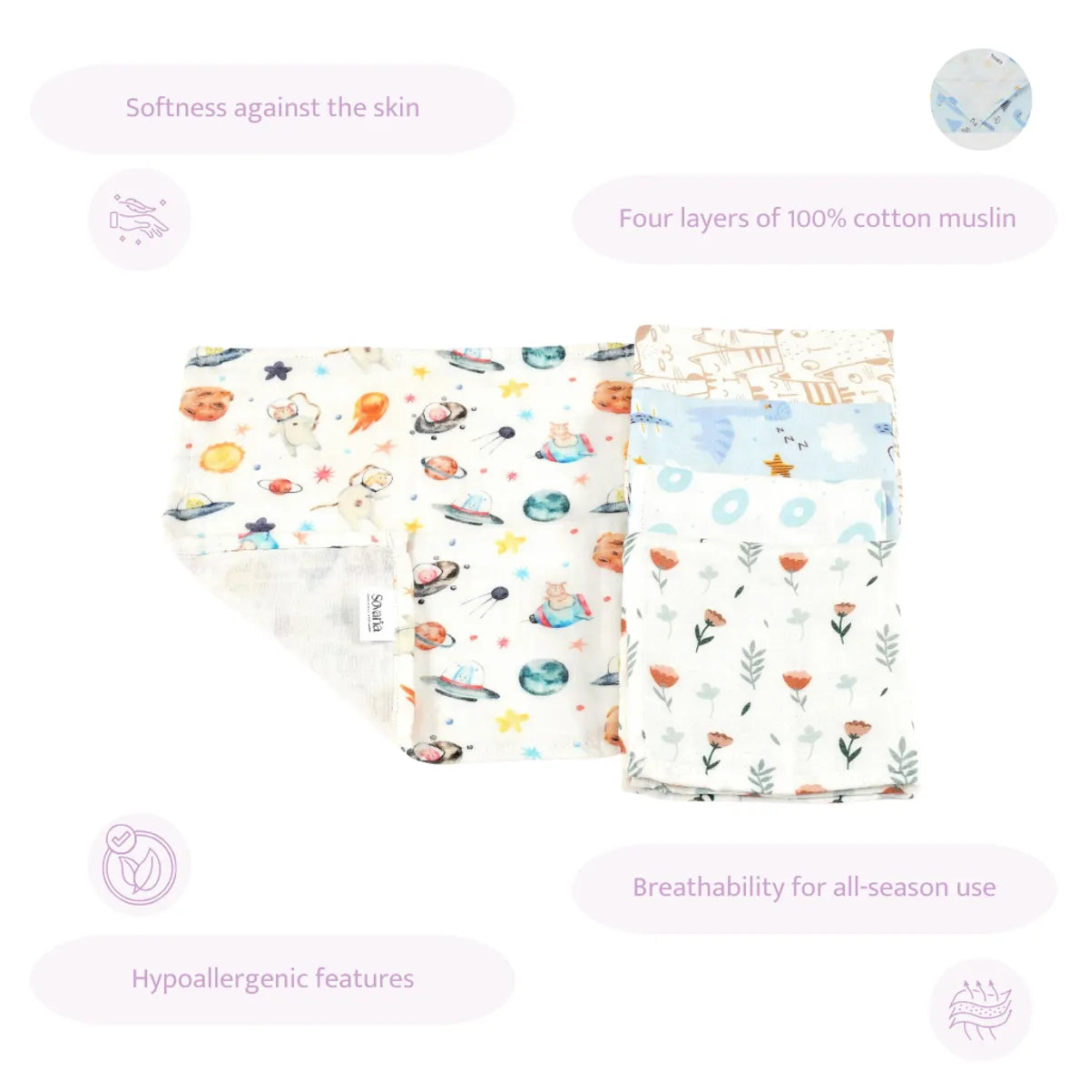 9-Piece Feeding Essentials Set for Kids - Ferns & Roses