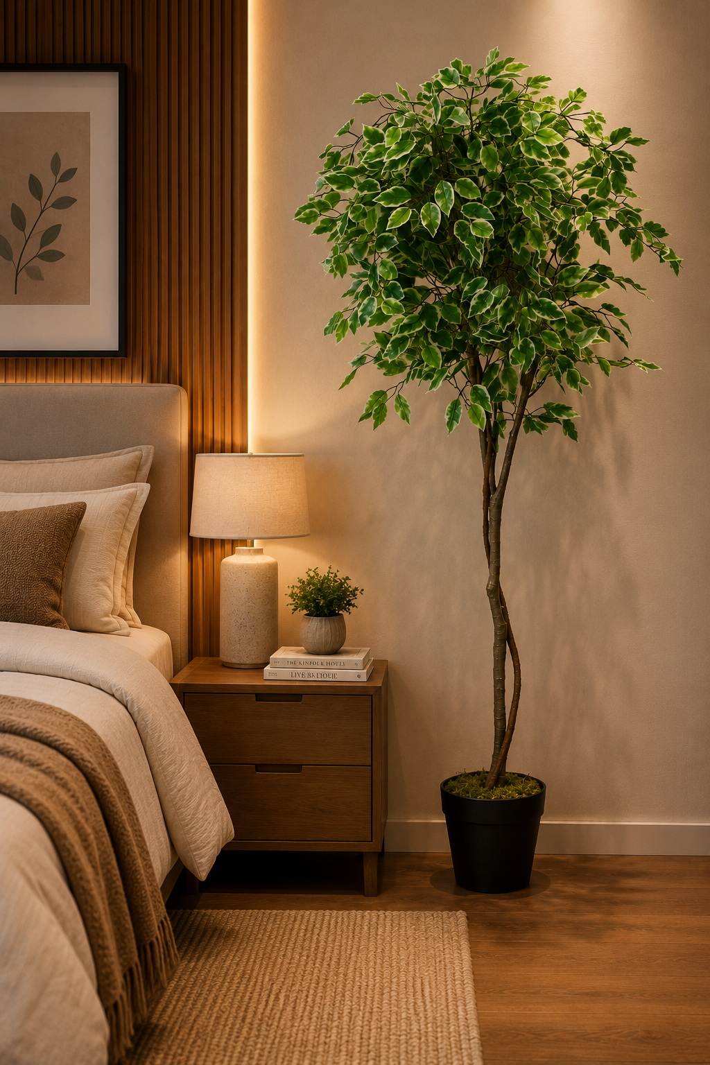 Artificial Ficus Tree 59 Inch Faux Plant