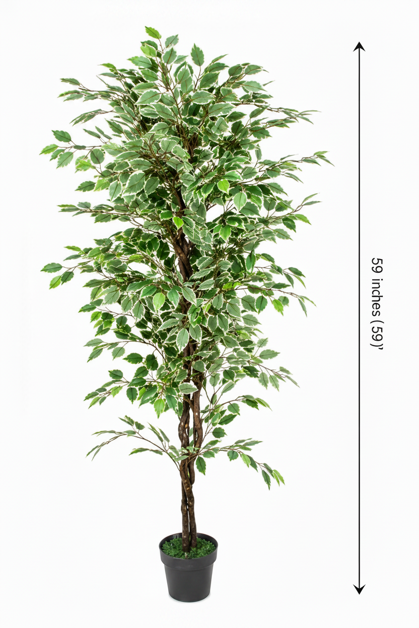 Artificial Ficus Plant - 70.87-Inch Faux Tree