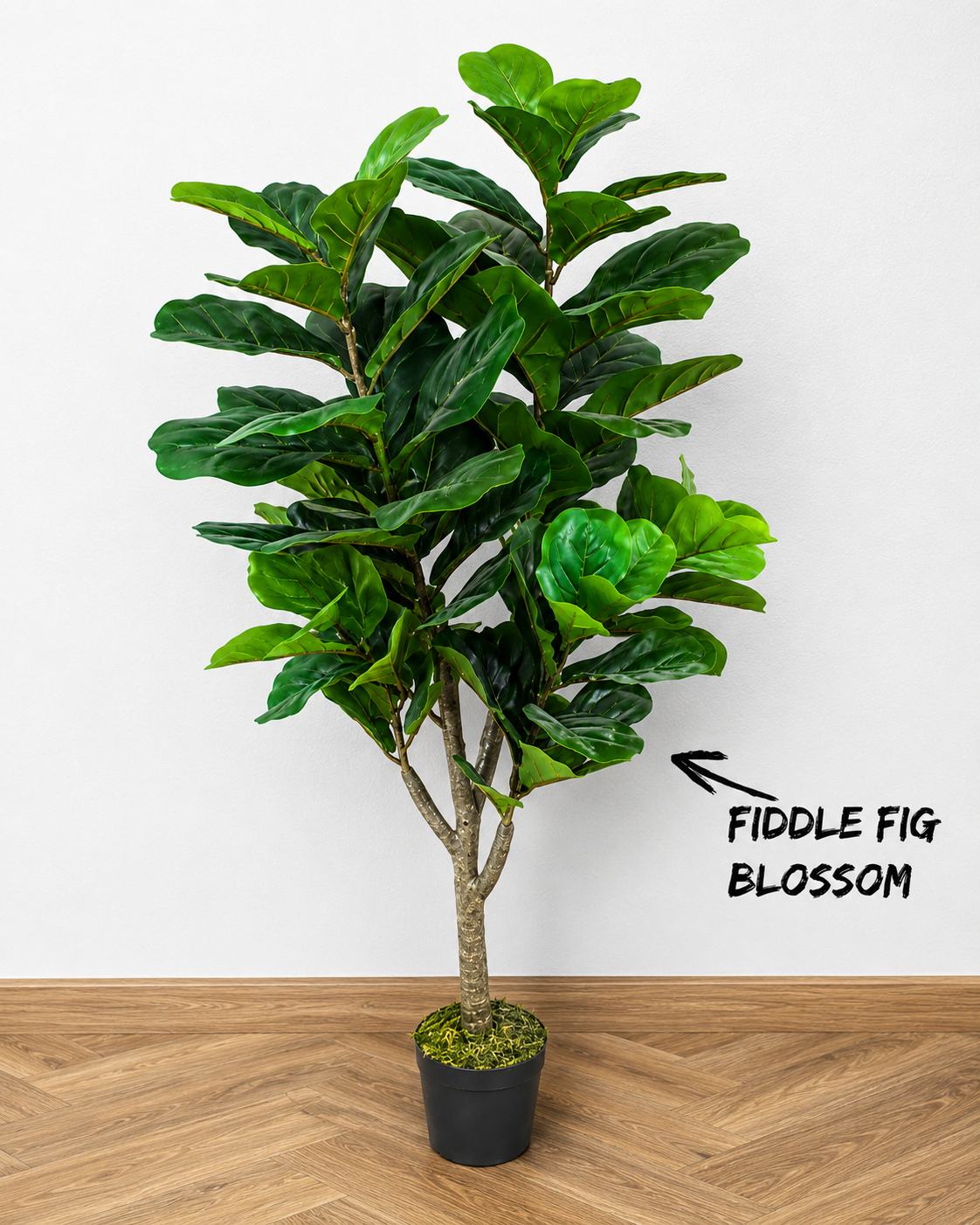 Fiddle Artificial Plant 57 Inch Faux Tree Decor