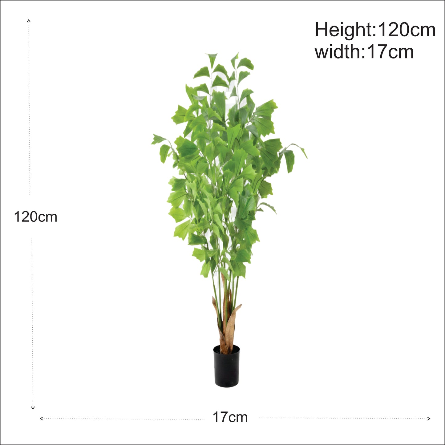 Premium Artificial Fishtail Palm Tree 47"