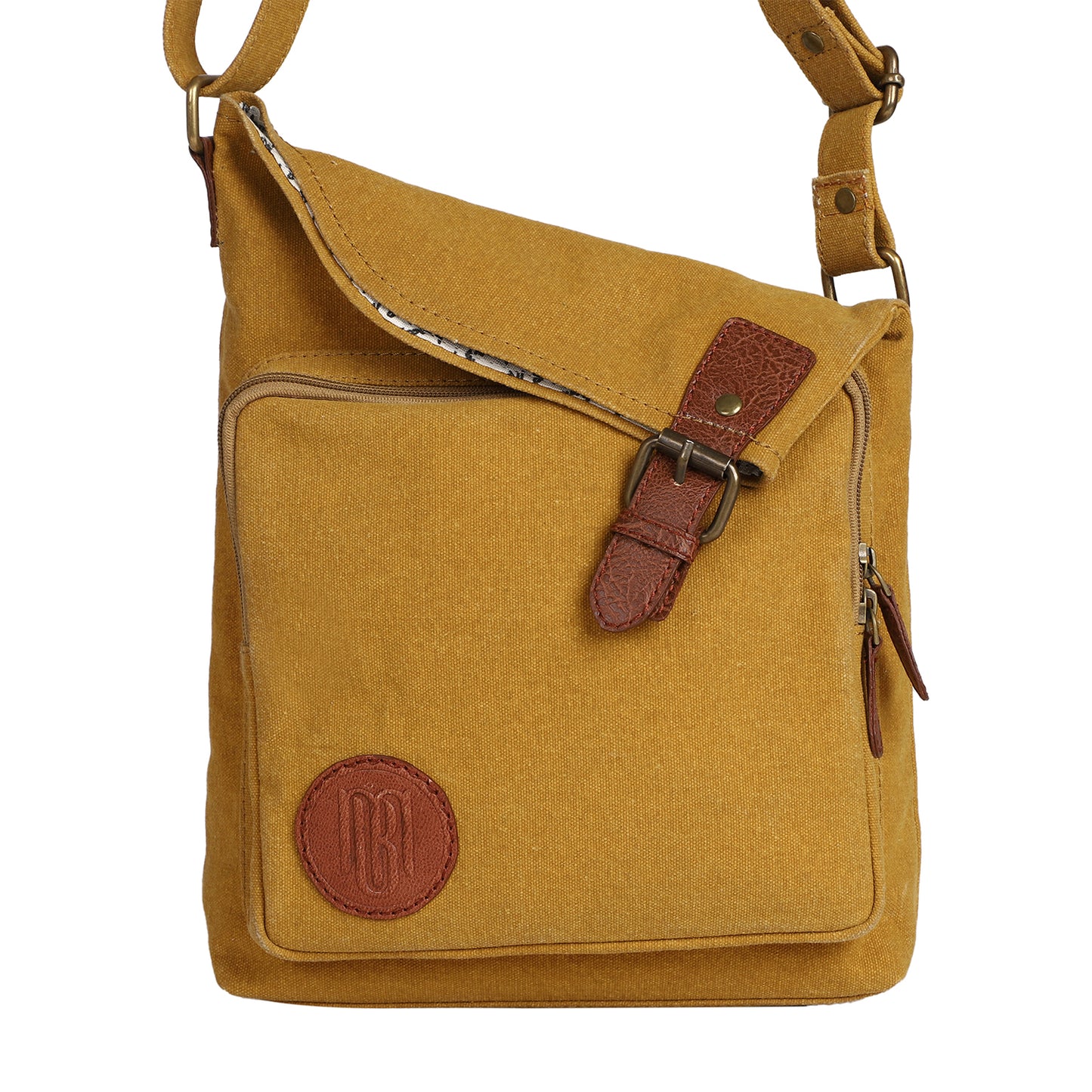 City Slicker Crossbody Sling bag For Men & Women - Mustard