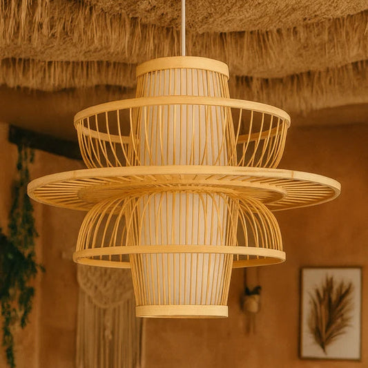 Ganesh Bamboo Rattan Hanging Light