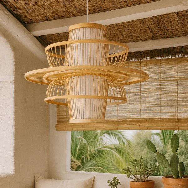 Ganesh Bamboo Rattan Hanging Light