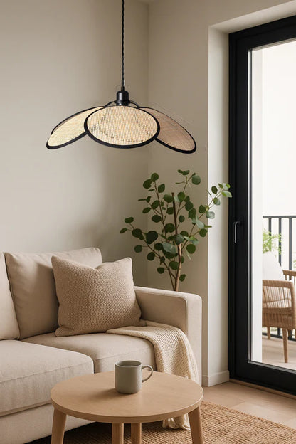 Handcrafted Rattan Cane Pendant Light Garrison