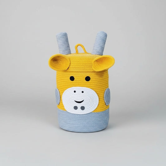 Hand-Woven Giraffe Storage Hamper
