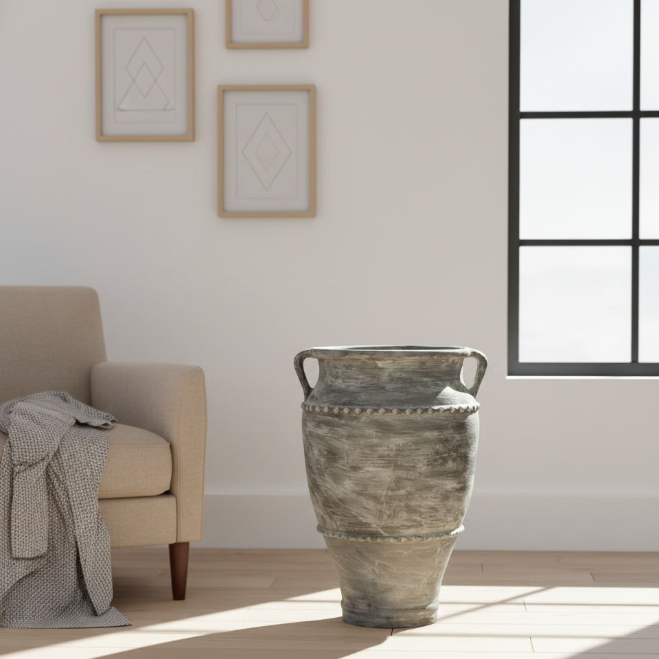 Gambhir Terracotta Dolia Urn – Rustic Distressed Terracotta Planter for Home And Garden 26″, 30″ & 36″