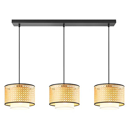 Handcrafted Wicker Rattan Pendant Light Harman