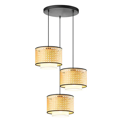 Handcrafted Wicker Rattan Pendant Light Harman