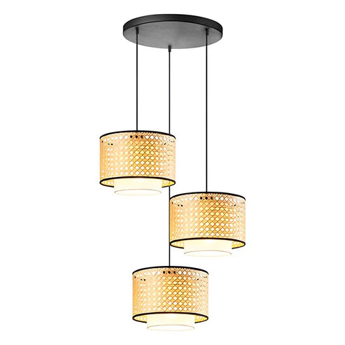 Handcrafted Wicker Rattan Pendant Light Harman
