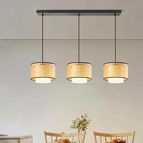 Handcrafted Wicker Rattan Pendant Light Harman