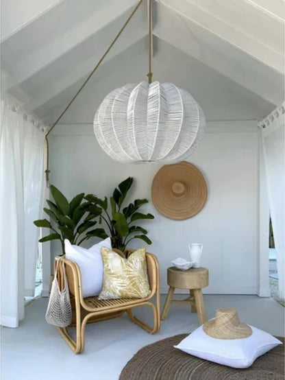 Handcrafted Bamboo Rattan Pendant Light Hem
