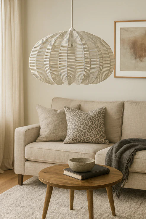 Handcrafted Bamboo Rattan Pendant Light Hem