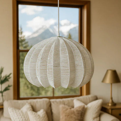 Handcrafted Bamboo Rattan Pendant Light Hem