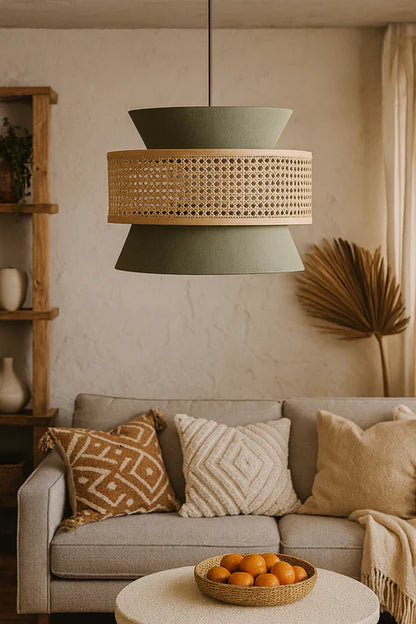 Handcrafted Bamboo Rattan Ceiling Light Amelia