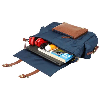 Hudson Messenger Laptop Bag for Men & Women (Navy)