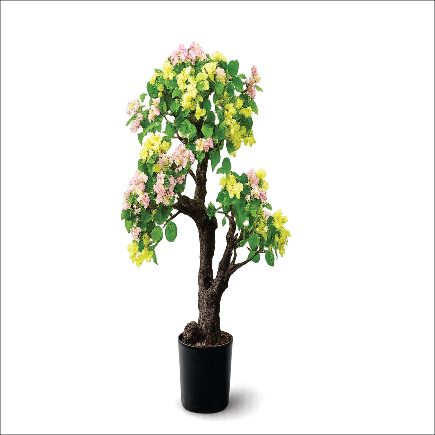 Premium Artificial Hydrangea & Bougainvillea Blossom Tree
