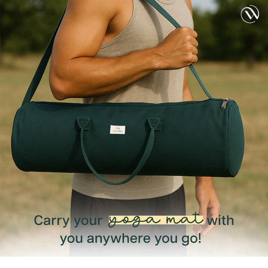 Wifelife Premium Yoga Mat Duffle Bag Forest Green