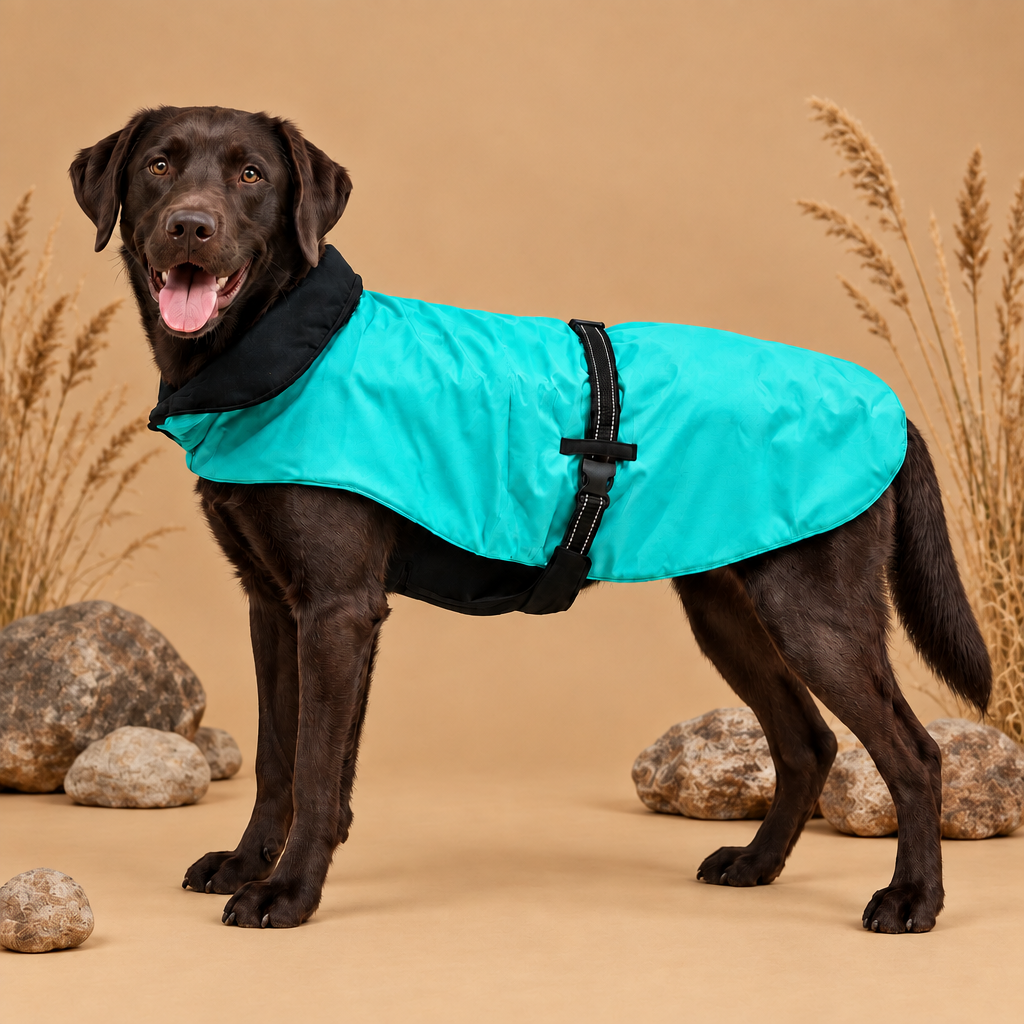 Premium Dog Jacket Turquoise